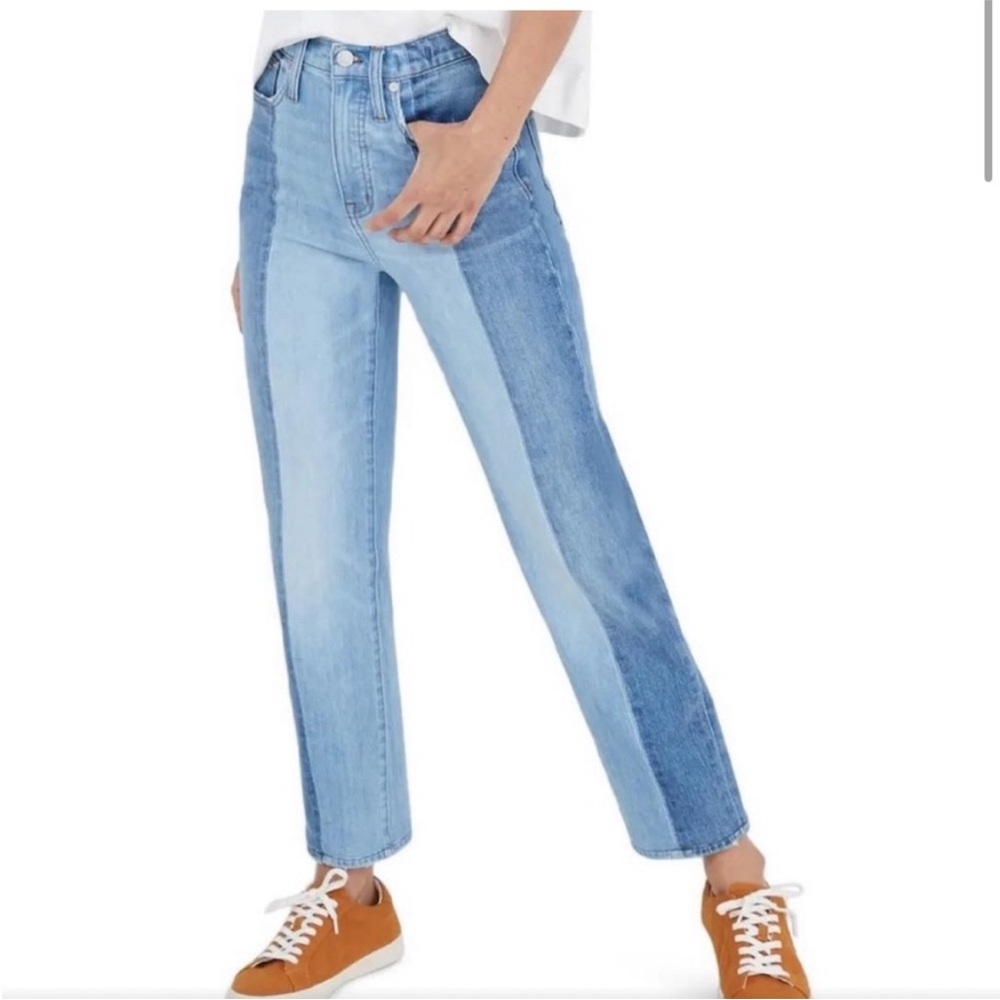 Madewell Two-Tone Classic Straight Jean
